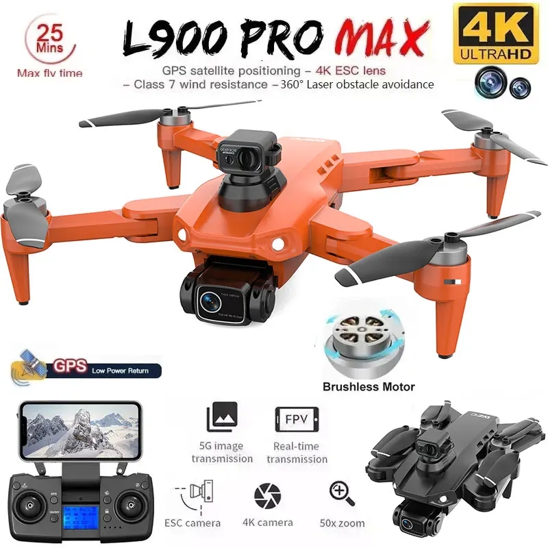 Drone Ae Rc - L900 Pro MAX GPS Drone 4K