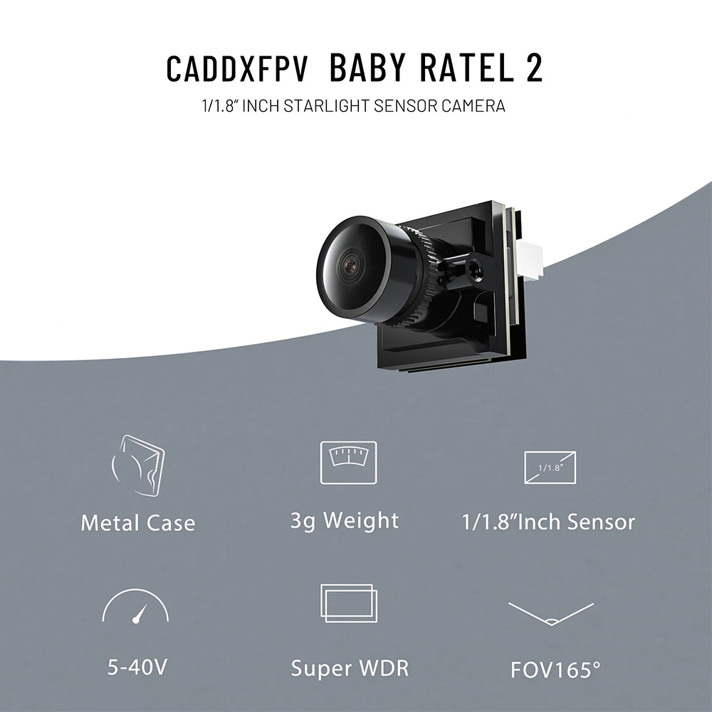 CADDX Micro FPV Camera Ratel 2 - Drone Ae Rc ulasan dan harga