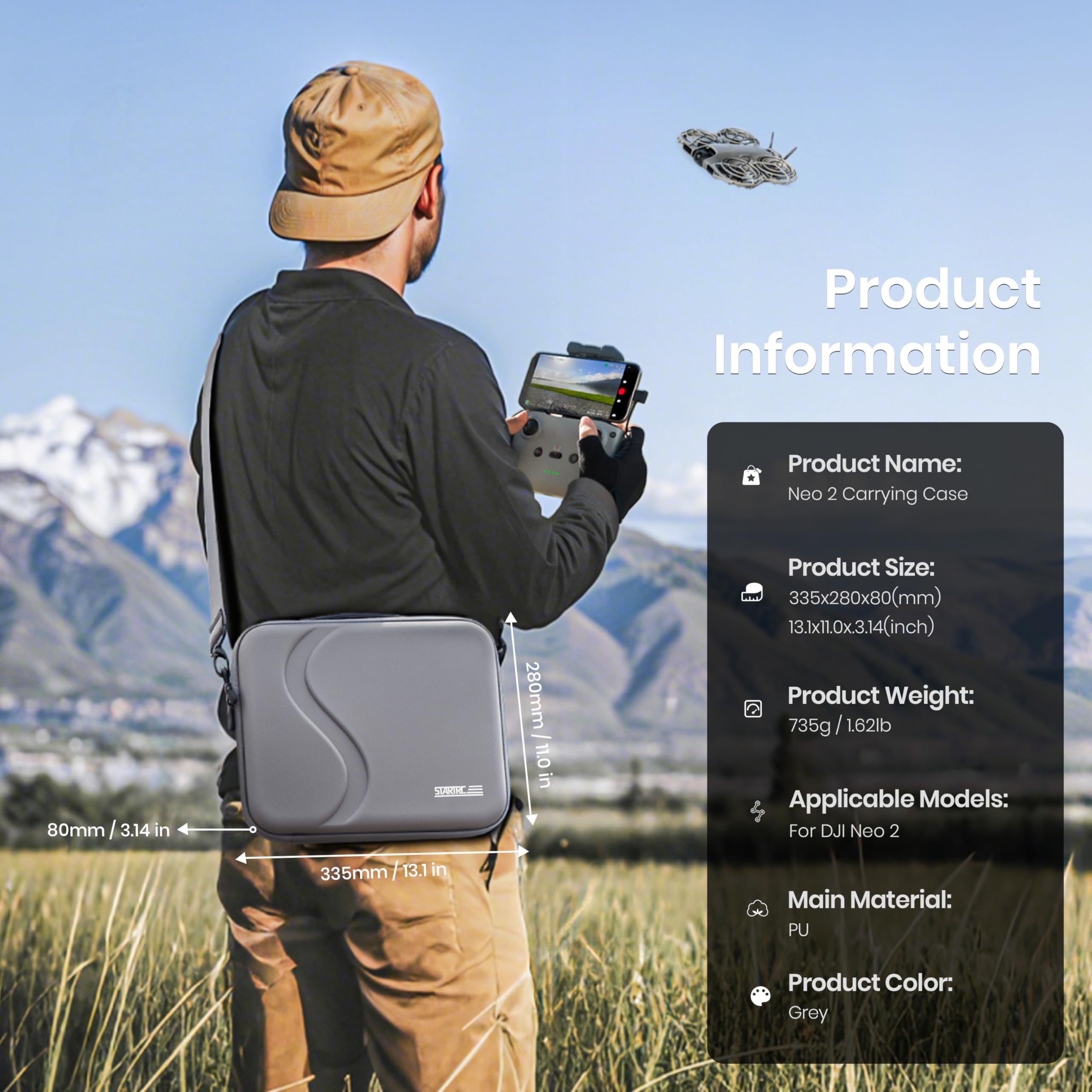 Carrying Case for DJI Neo 2 Ac - Drone Rc Cover ulasan dan harga