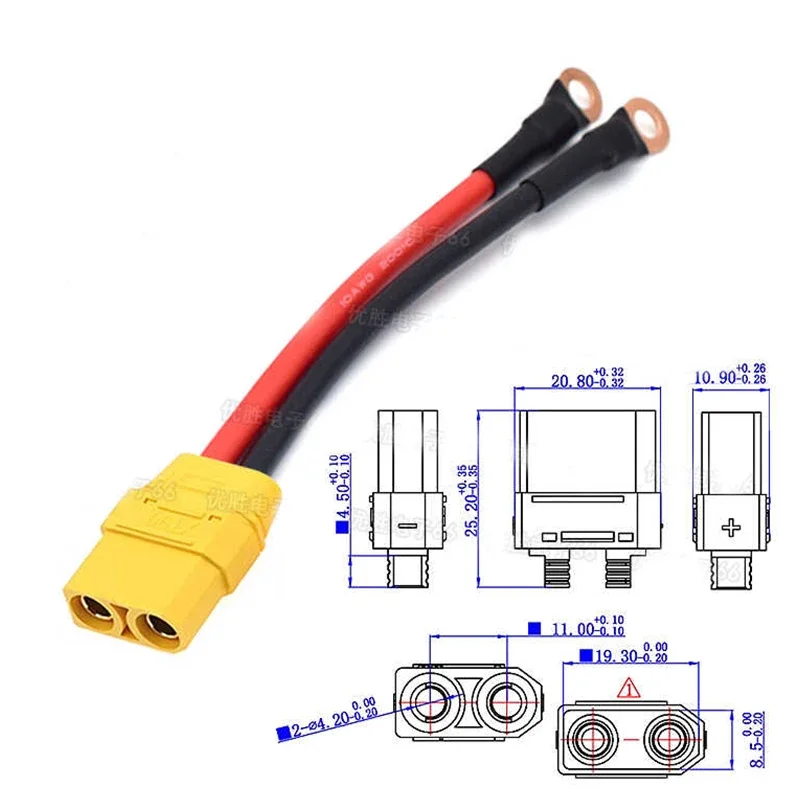 XT90 Male Female to 6mm 8mm Ri - Drone Rc Leading ulasan dan harga